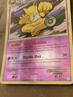 Hypno 23/123 LP Reverse Holo Foil HGSS Pokemon Card HGSS LP - Image 2
