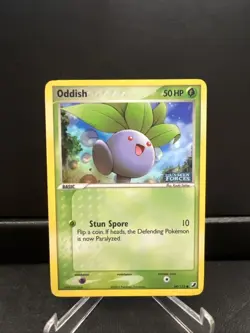 Pokemon Oddish Card Unseen Forces 64/115 Reverse Holo Stamped LP - Image 1