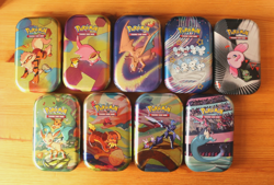 Official Pokemon Mini Tin Bundle x 9 - (Empty no cards) - Image 1