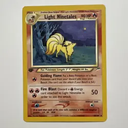 1st Edition LIGHT NINETALES 50/105 Neo Destiny Pokemon TCG card - Image 1