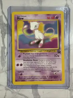 MEW # 8 - Black Star Promo Pokemon Card LP+ - Image 1