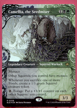 CAMELLIA, THE SEEDMISER SHOWCASE FOIL BLOOMBURROW BLB SQUIRREL WARLOCK MTG 328 - Image 1