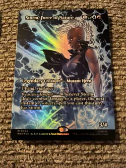 Storm, Force Of Nature Borderless Foil Marvel Super Heroes Mtg Nm 0094 - Image 1