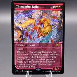 Thundering Raiju (Showcase) Normal 389 NEO Kamigawa: Neon Dynasty NM MTG - Image 1