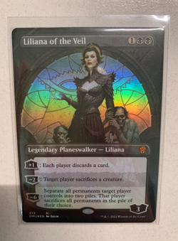 Liliana of the Veil Full Art FOIL - Dominaria United DMU 373 - NM EN MTG - Image 1