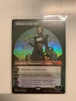Liliana of the Veil Full Art FOIL - Dominaria United DMU 373 - NM EN MTG - Image 2