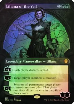 Liliana of the Veil Full Art FOIL - Dominaria United DMU 373 - NM EN MTG - Image 3