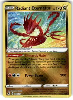 2023 Pokemon Sword & Shield - Crown Zenith Radiant Eternatus #105/159 - Image 1