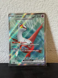 Pokemon TCG Surging Sparks Latias EX Full Art Card 220/191 - Image 1