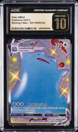 2021 POKEMON SHINING FATES #SV119/SV122 DITTO VMAX CGC 10 PERFECT - Image 1