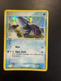 Pokemon TCG Kyogre EX Emerald 6/106 Reverse Holo Holo Rare Damage - Image 1