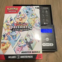HEAVY 160.41g Pokemon TCG Prismatic Evolutions Booster Bundle - NEW/SEALED - Image 1