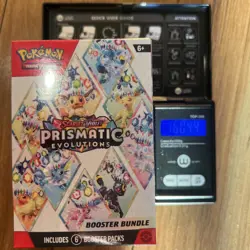 HEAVY 160.41g Pokemon TCG Prismatic Evolutions Booster Bundle - NEW/SEALED - Image 2