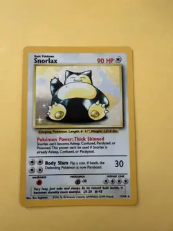 Pokemon TCG | Snorlax 11/64 | Jungle Holo Rare NO SYMBOL ERROR | LP | VINTAGE - Image 1