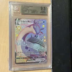 BGS 9.5 Shiny Lapras VMAX #SV111 Shining Fates Shiny Vault 2021 Pokemon Gem Mint - Image 1