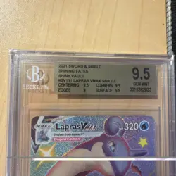 BGS 9.5 Shiny Lapras VMAX #SV111 Shining Fates Shiny Vault 2021 Pokemon Gem Mint - Image 2