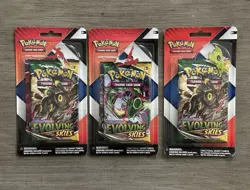 Pokemon TCG Evolving Skies Chilling Reign 2-Pack Pin Blister with Pin, Set Of 3 - Image 1
