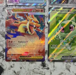 Pokemon TCG Holo Full Art Lot Sprigatito ex Mega Charizard Y EX N's Zekrom - Image 2