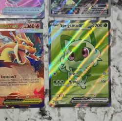 Pokemon TCG Holo Full Art Lot Sprigatito ex Mega Charizard Y EX N's Zekrom - Image 3