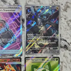 Pokemon TCG Holo Full Art Lot Sprigatito ex Mega Charizard Y EX N's Zekrom - Image 4
