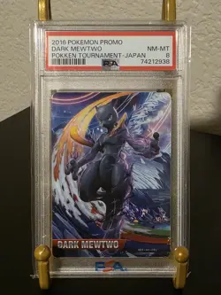 PSA 9 MINT Dark Mewtwo Pokken Tournament - Japan Pokemon Promo - Image 1