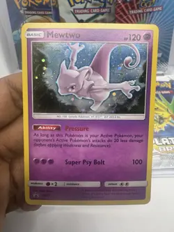 Mewtwo - SM77 SM Black Star Promo NM Pokemon SM Black Star Pro - Image 1