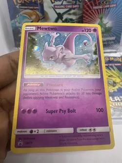 Mewtwo - SM77 SM Black Star Promo NM Pokemon SM Black Star Pro - Image 3