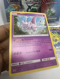 Mewtwo - SM77 SM Black Star Promo NM Pokemon SM Black Star Pro - Image 4