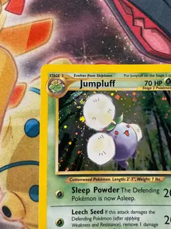 Jumpluff 7/111 Neo Genesis Holo Rare Pokemon with *SWIRL* LP - Image 2