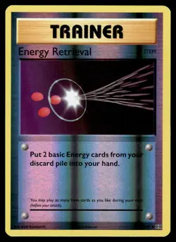 ENERGY RETRIEVAL - 77/108 Uncommon Evolutions Pokemon Reverse Holo NM - Image 1