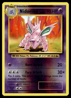 NIDORINO - 44/108 Uncommon Evolutions Pokemon Reverse Holo NM - Image 1
