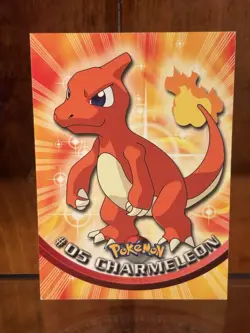 Pokemon Topps Series 1 Charmeleon #5- Black Logo - NM/LP - Image 1