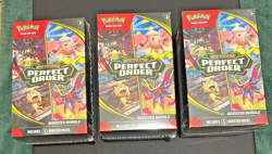 X3 Pokemon TCG Perfect Order Booster Bundle X3 - Brand New Sealed - Image 1