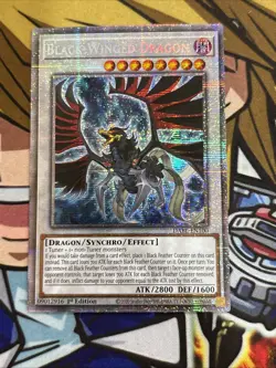 Yugioh Black Winged Dragon DABl-EN100 Starlight Rare 1st Edition NM #1 - Image 1