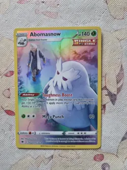 Pokemon TCG Abomasnow Sword & Shield - Astral Radiance TG01/TG30 Holo Rare - Image 1