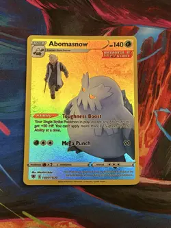 Pokemon TCG Abomasnow Sword & Shield Mfg-Astral Radiance Tg01/Tg30 Holo Rare - Image 1