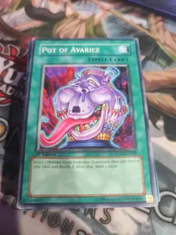 Yu-Gi-Oh! Pot of Avarice SD10-EN030 1st Edition Common MP - Image 1