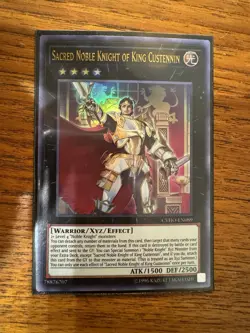 Sacred Noble Knight of King Custennin CYHO-EN089 Ultra Rare LP Yugioh - Image 1