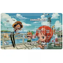 One Piece Playmat With Zones OPCG TCG CCG Trading Card Game Play Mat_JW01 2MM - Image 1