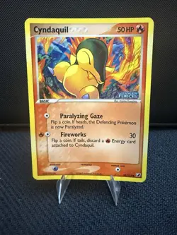 Vintage Pokemon TCG Cyndaquil #54/115 Unseen Forces Reverse Holo Stamped LP - Image 1