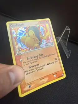 Vintage Pokemon TCG Cyndaquil #54/115 Unseen Forces Reverse Holo Stamped LP - Image 2