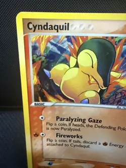 Vintage Pokemon TCG Cyndaquil #54/115 Unseen Forces Reverse Holo Stamped LP - Image 5
