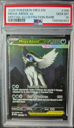Pokemon TCG - Mega Absol Ex - Mega Evolution - SIR - 180/132 - PSA 10 - Image 1