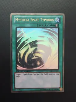 YUGIOH! Mystical SPACE TYPHOON-GOLD GHOST-LIMITED EDITION-GLD5-EN038 LP - Image 1