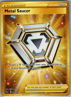 Metal Saucer (Secret) 214/202 Sword & Shield Base Set - Pokemon Card - NM - Image 1