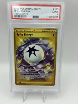 Pokemon TCG Spiky Energy Holo Rare Card 190/159 Special Energy PSA 9 MT - Image 1