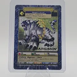 Bandai Digimon 2002 Baihumon BO-237 Mega Level Ultimate Card GOLD LETTERING RARE - Image 1
