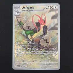 Pokemon TCG Card Unfezant 150/086 Black Bolt Illustration Rare *English* - NM - Image 1
