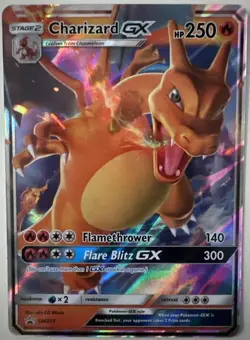 Charizard GX SM211 Black Star Promo Full Art Holo Card Near Mint - Image 1