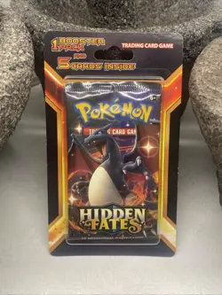 Pokemon Sun & Moon Hidden Fates Blister Pack Charizard 1 Booster + Five Cards A - Image 2